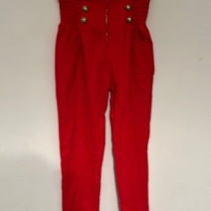 Penelope rockabilly red pants NWT  size XL